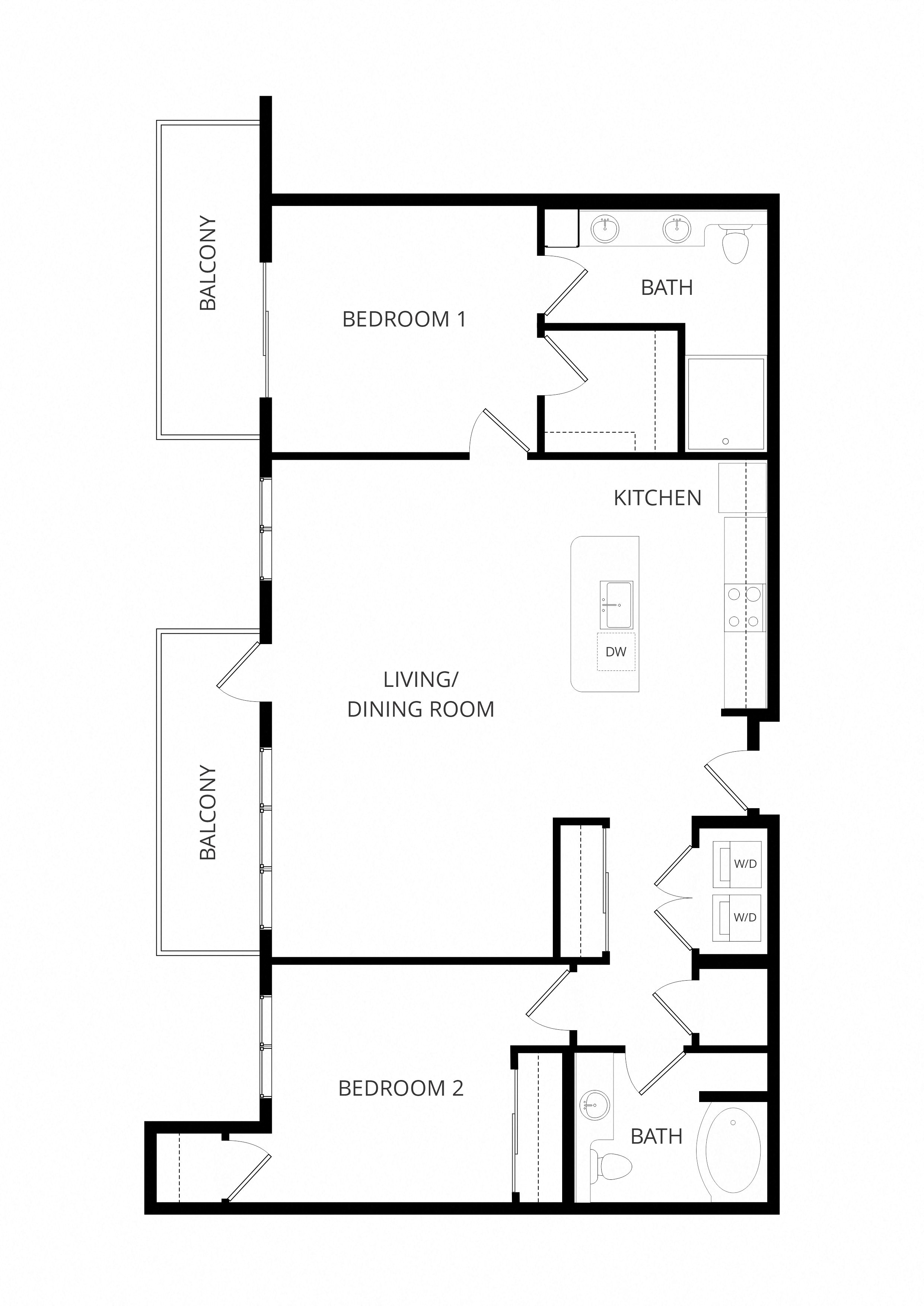 C13 2x2 floor plan